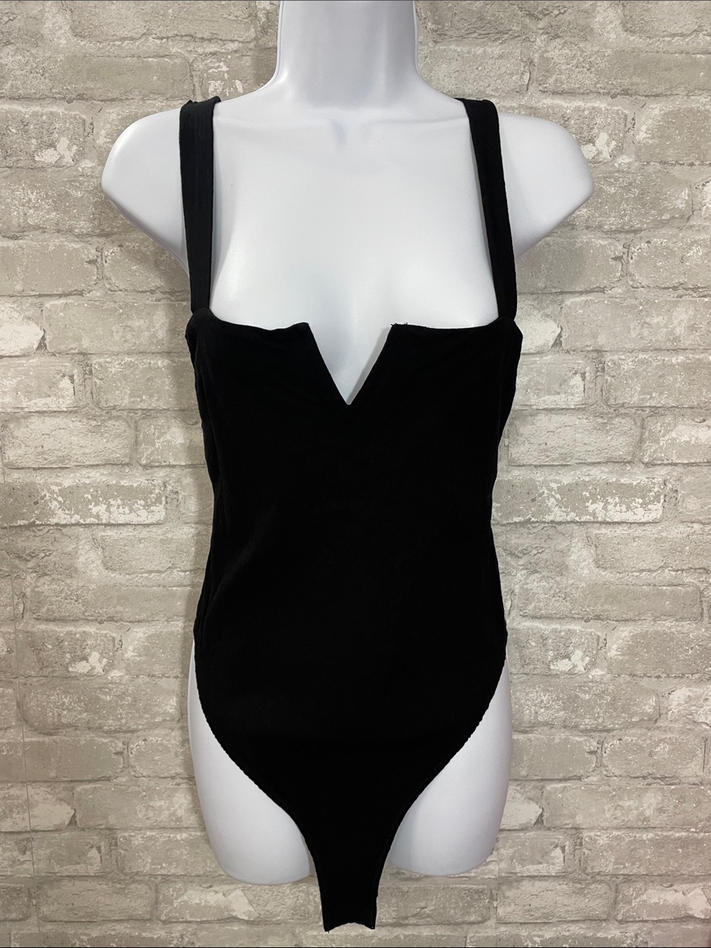 Free People Intimately Black Free People Pippa V-Wire Bodysuit
